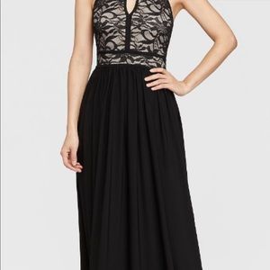 David’s Bridal Long Black Jersey Dress